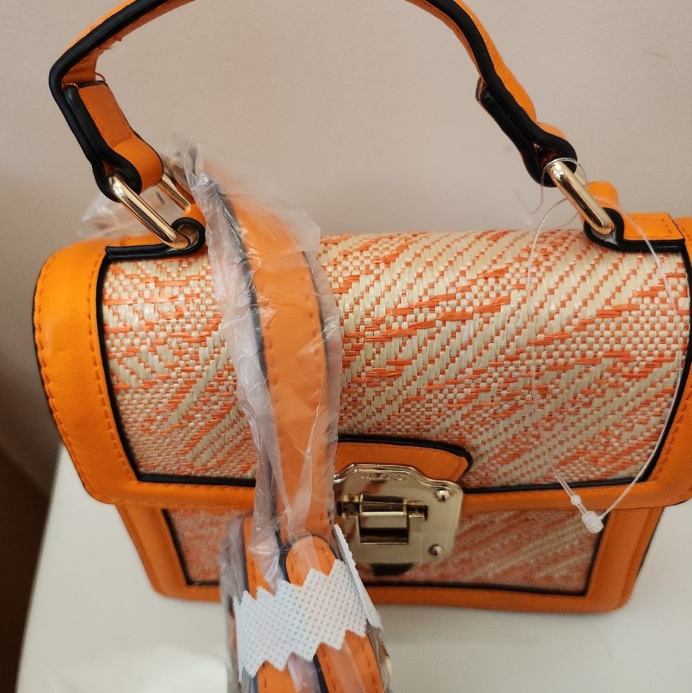 Orange Aldo handbag